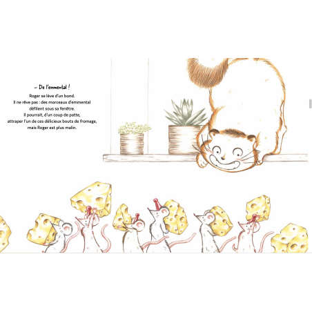 Roger le chat (pas trop) malin et les trous de l'emmental Roger le chat (pas trop) malin et les trous de l'emmental